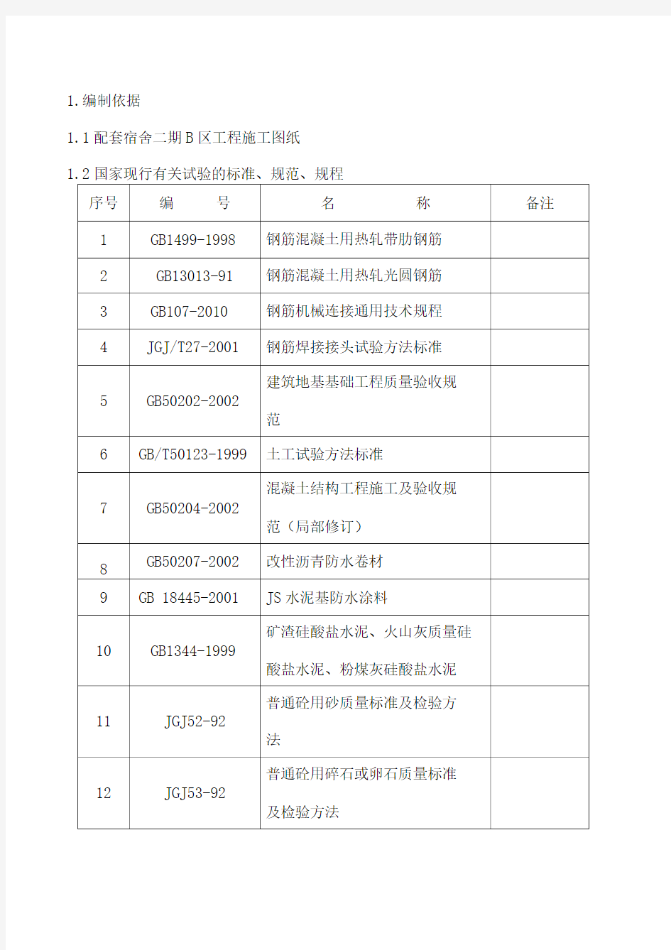 工程试验方案计划