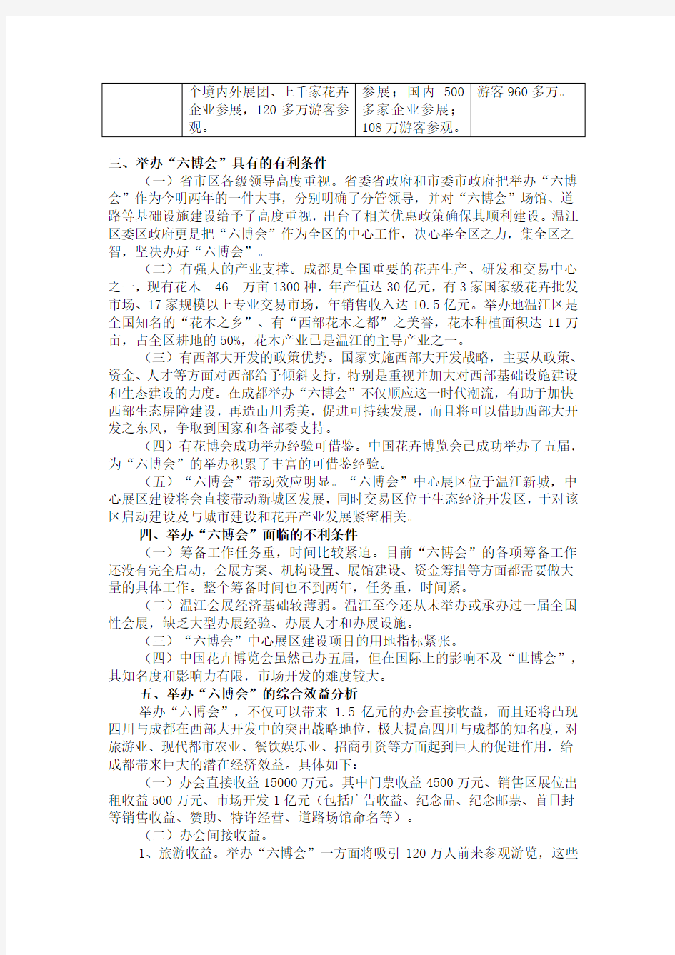 中国花卉博览会总体项目策划方案 PDF