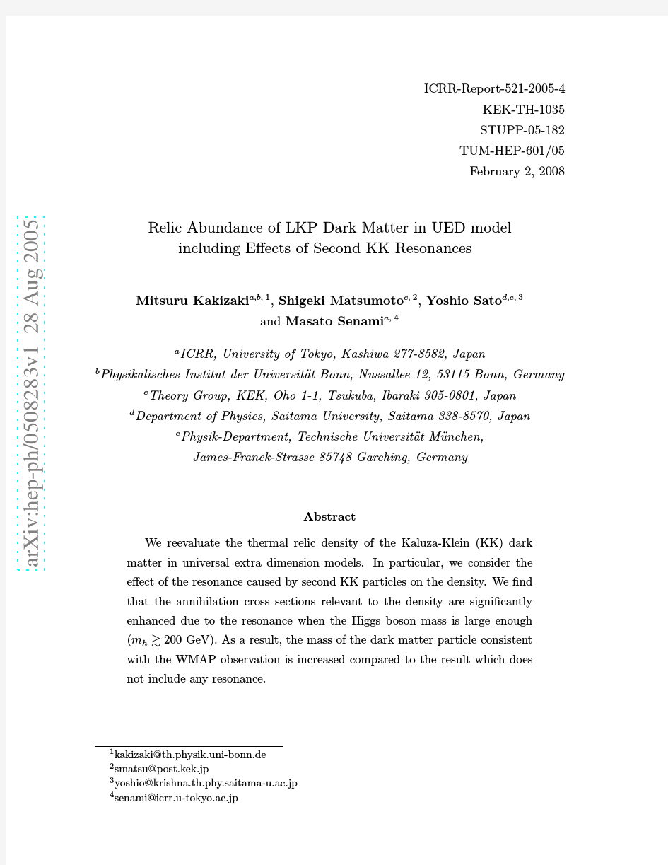 Relic Abundance of LKP Dark Matter in UED model including Effects of Second KK Resonances