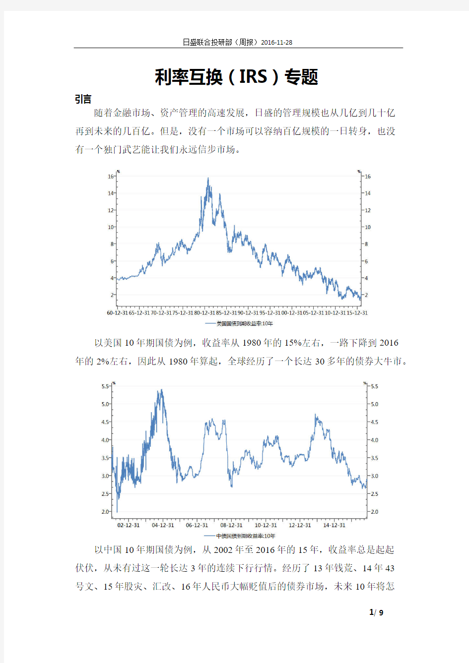 利率互换IRS专题