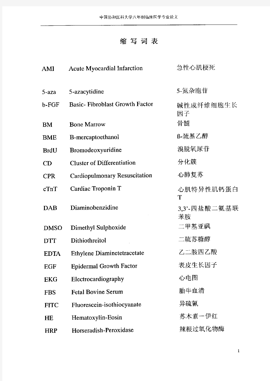 骨髓间充质干细胞体外诱导分化及自体移植治疗急性心肌梗死的研究