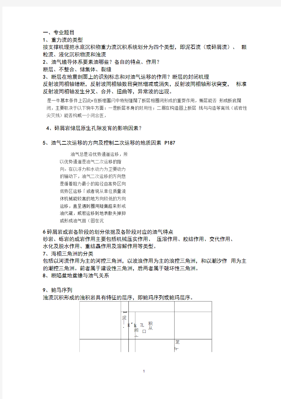 中石化面试题目整理