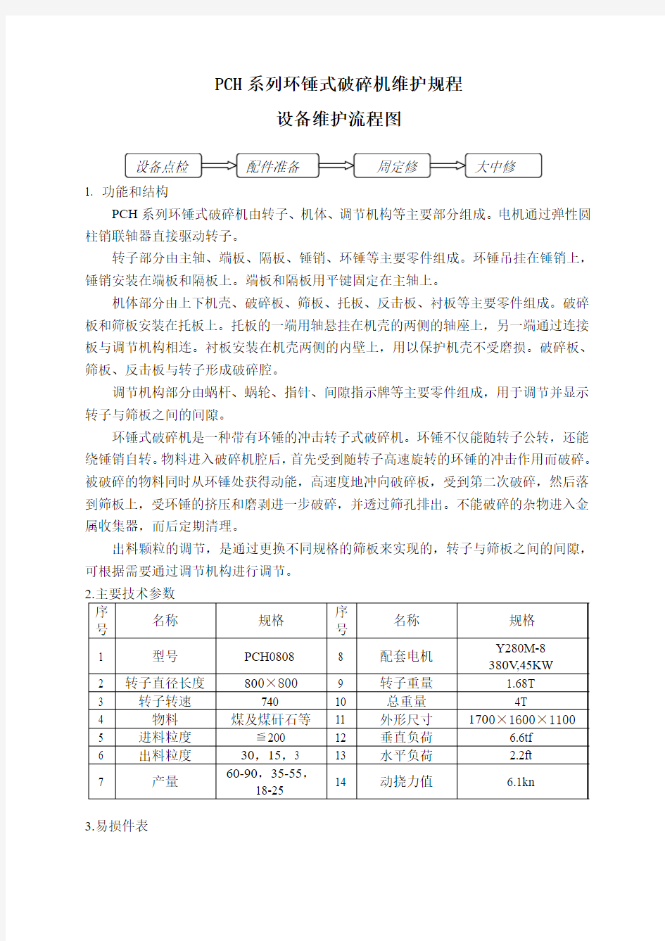 PCH系列环锤式破碎机