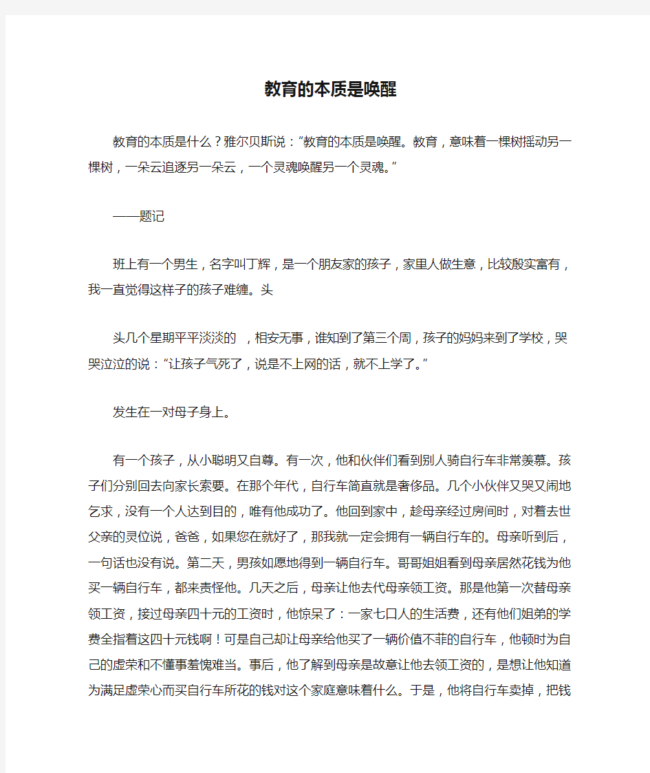 教育的本质是唤醒 (1)