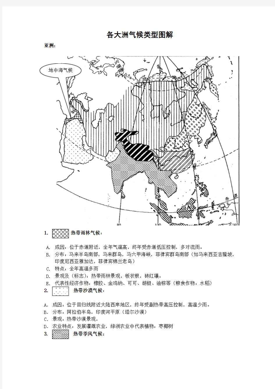 世界气候填充图练习答案