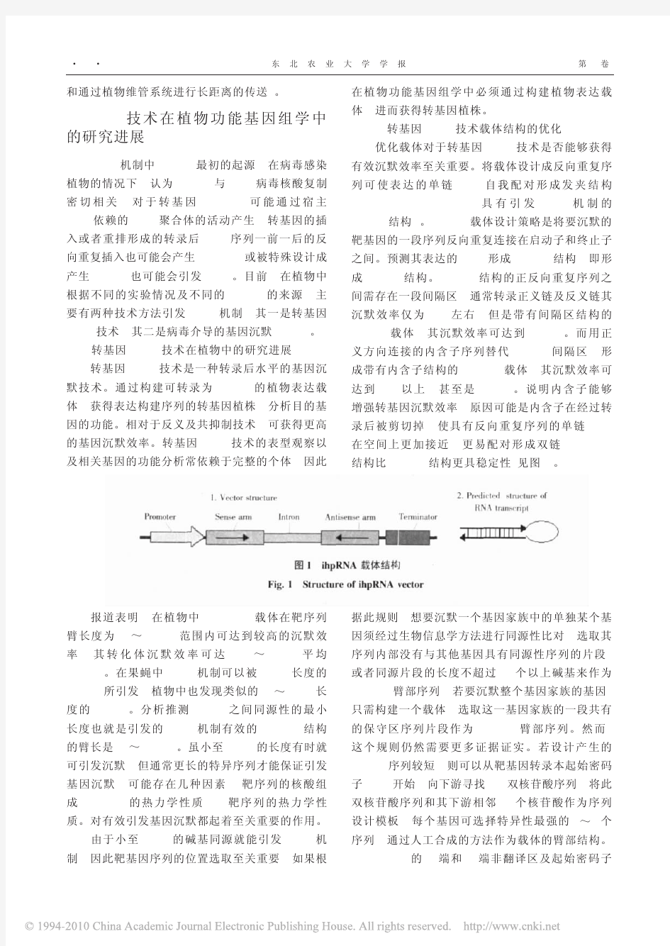 RNAi技术在植物功能基因组学中的研究进展