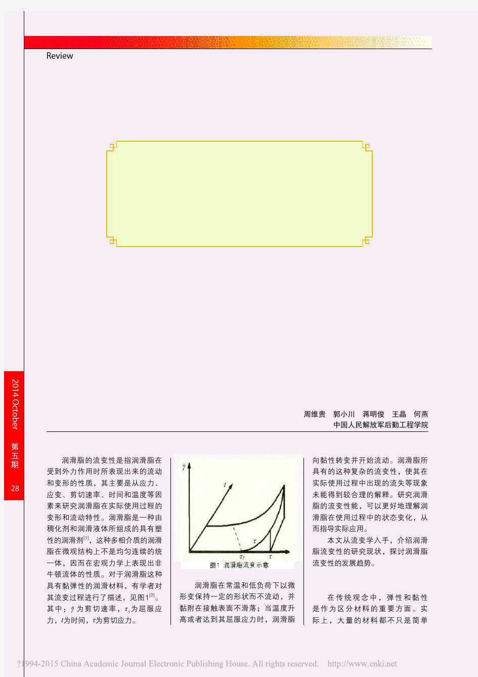 润滑脂流变性研究现状及展望