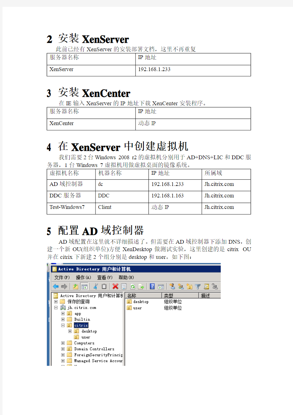 Citrix系列二 XenDesktop5.6安装文档