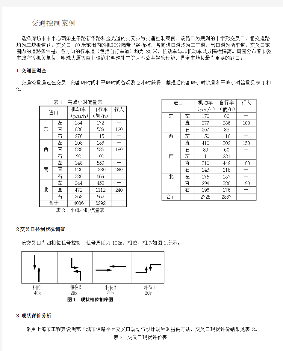 同济大学交通控制案例