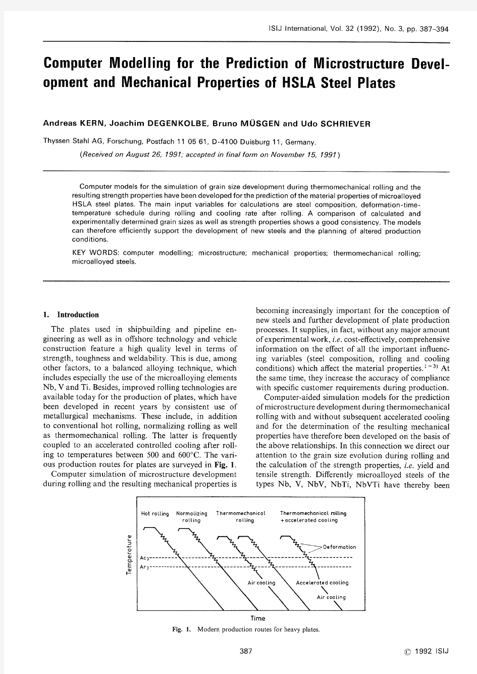 Computer Modelling for the Prediction of Microstructure Development and Mechanical Properties