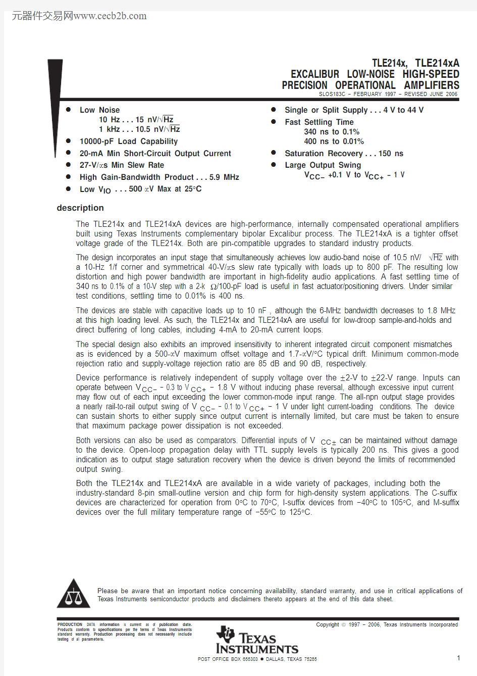 TLE2141ACDG4中文资料