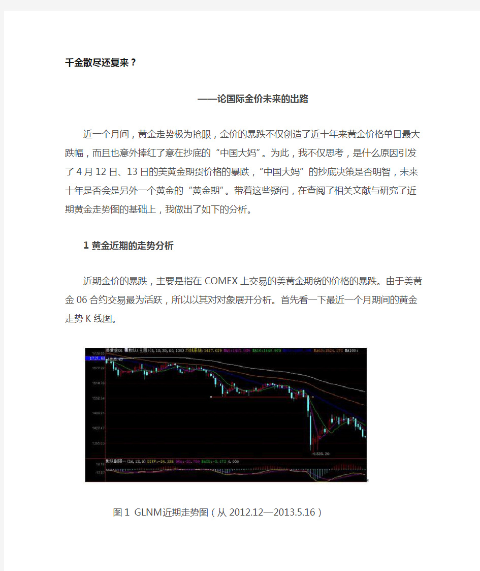 国际金价走势分析