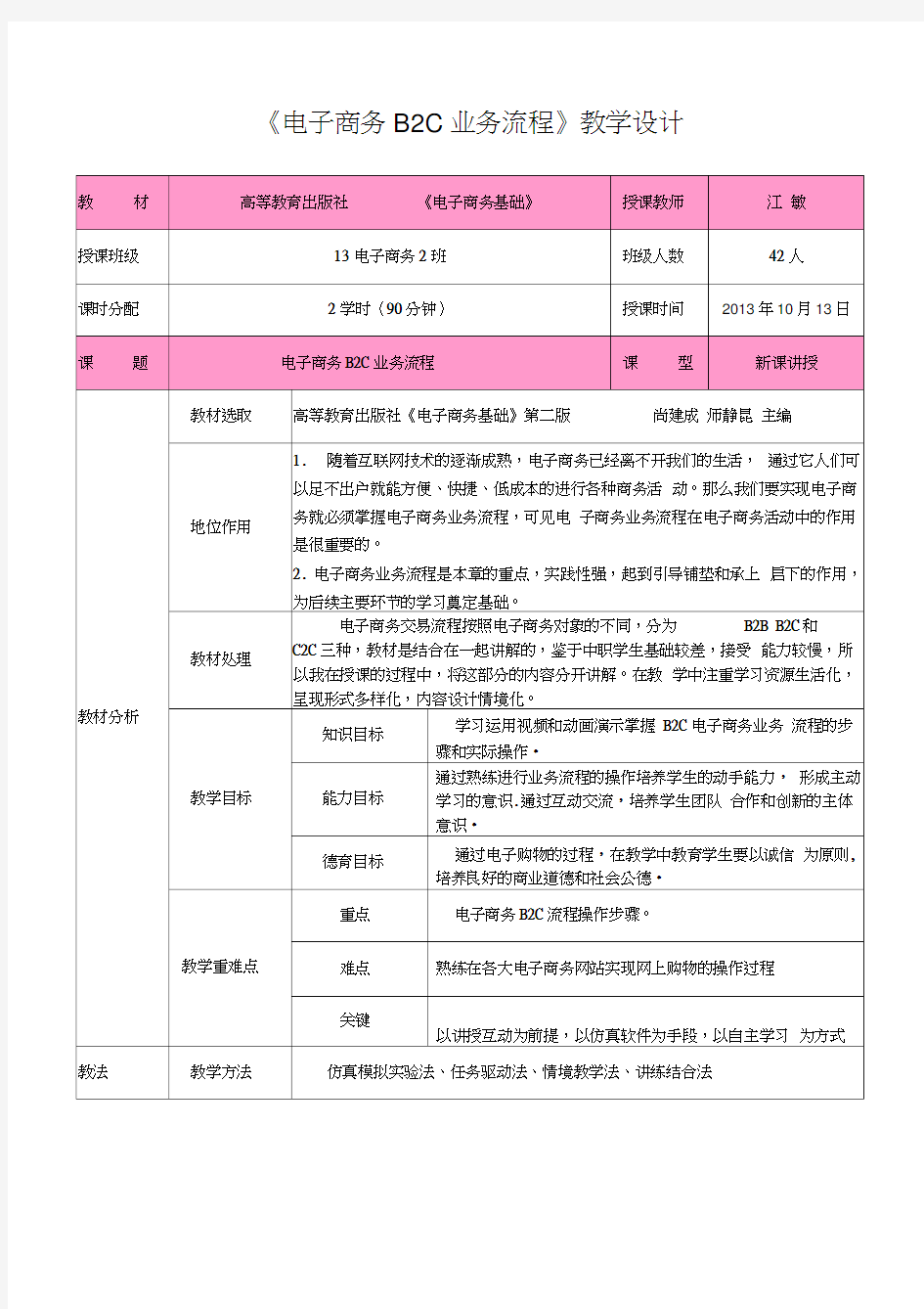 电子商务B2C业务流程