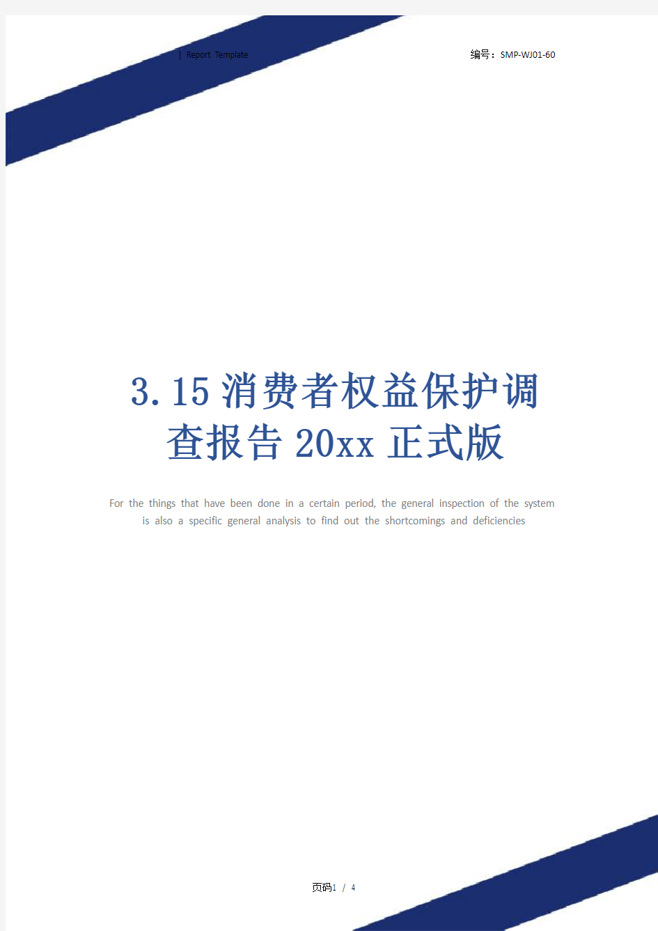 3.15消费者权益保护调查报告20xx正式版