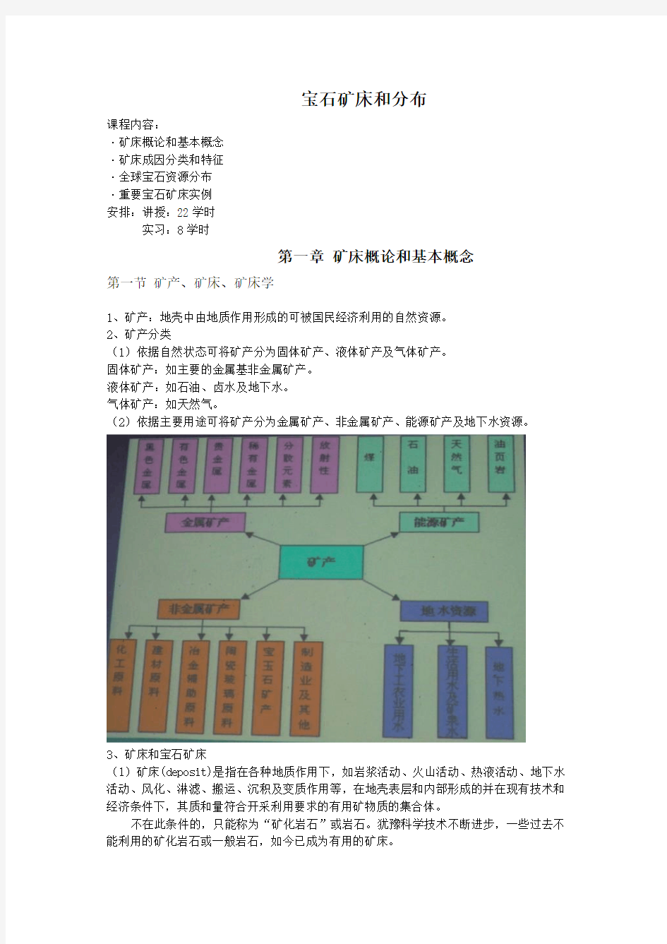 宝石资源及矿床