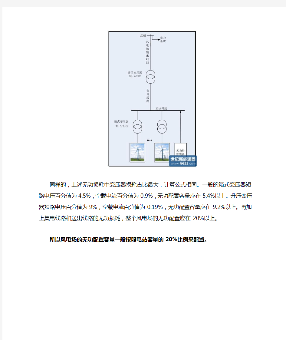 风电场的无功配置计算