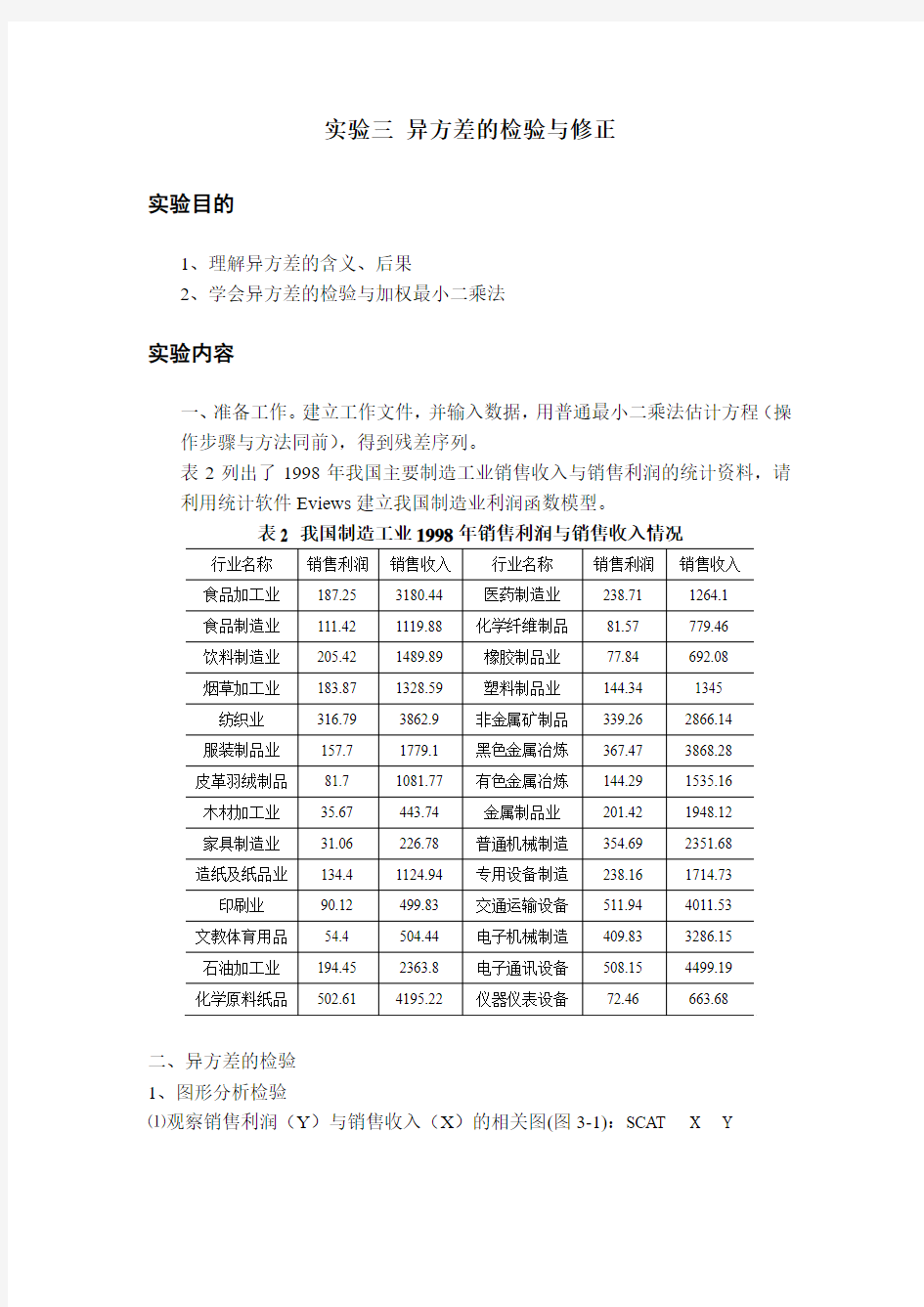 计量经济学实验三