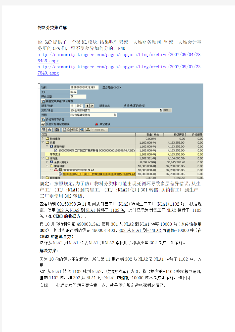 物料分类账详解之功能篇