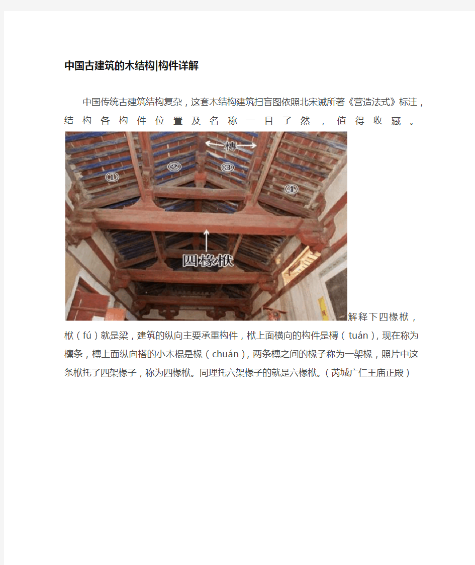 中国古建筑的木结构构件详细讲解