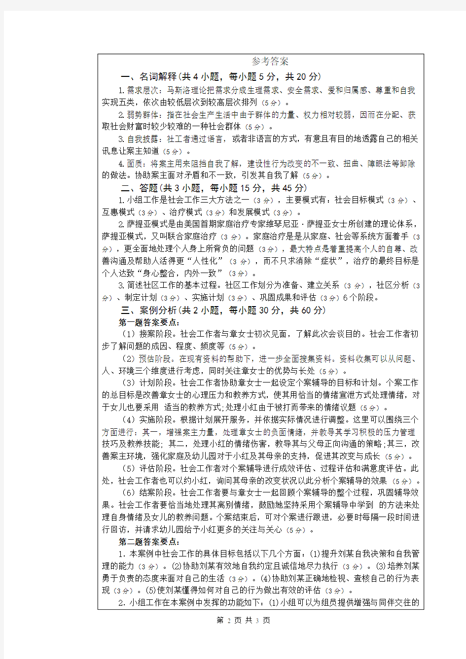 2019年武汉科技大学硕士研究生招生考试自命题试题-437社会工作实务_真题及答案