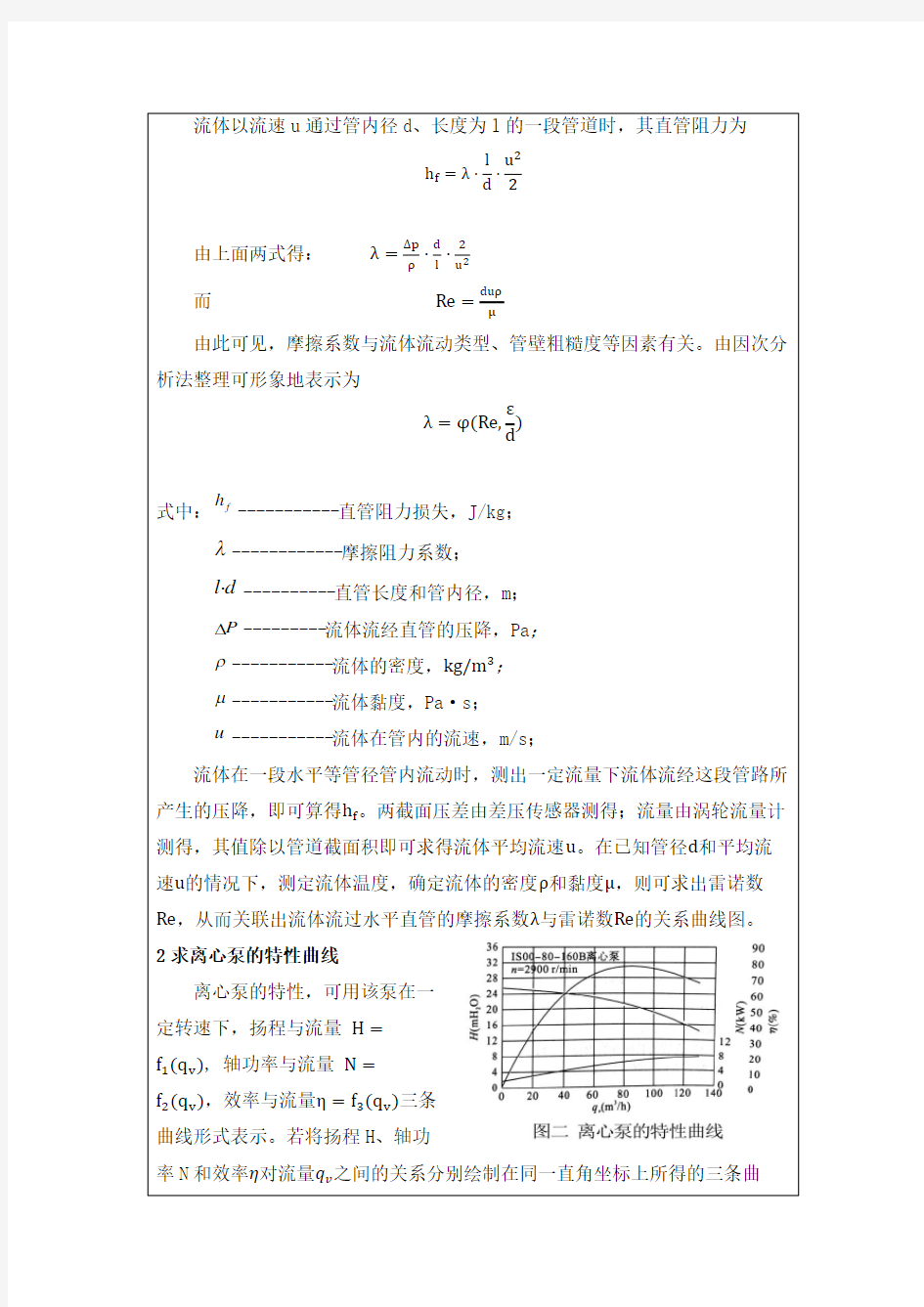 流体力学综合实验报告