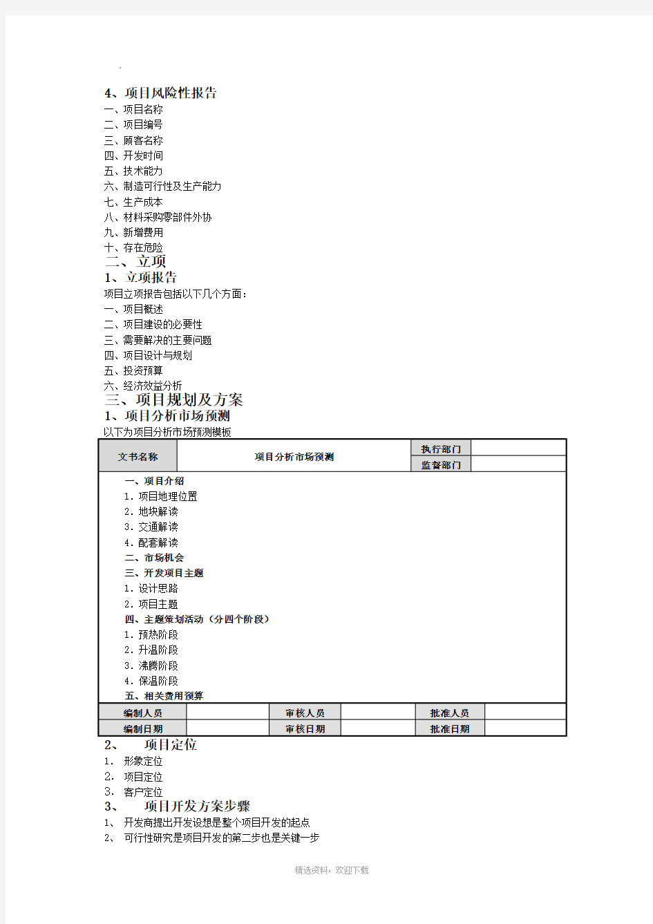 项目运营管理流程