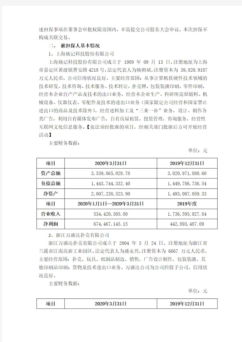 姚记科技：关于公司及子公司向相关银行申请综合授信额度并为其提供担保的议案