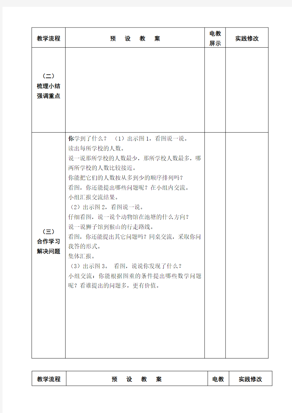 整理与复习教学设计(1)