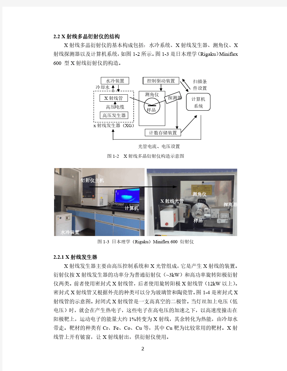 2014级-X射线衍射实验指导书