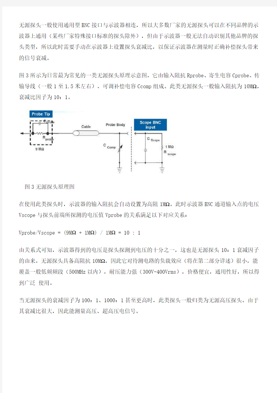 示波器探头基础知识