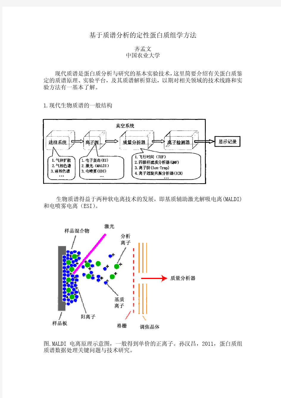 基于质谱分析的定性蛋白质组学方法