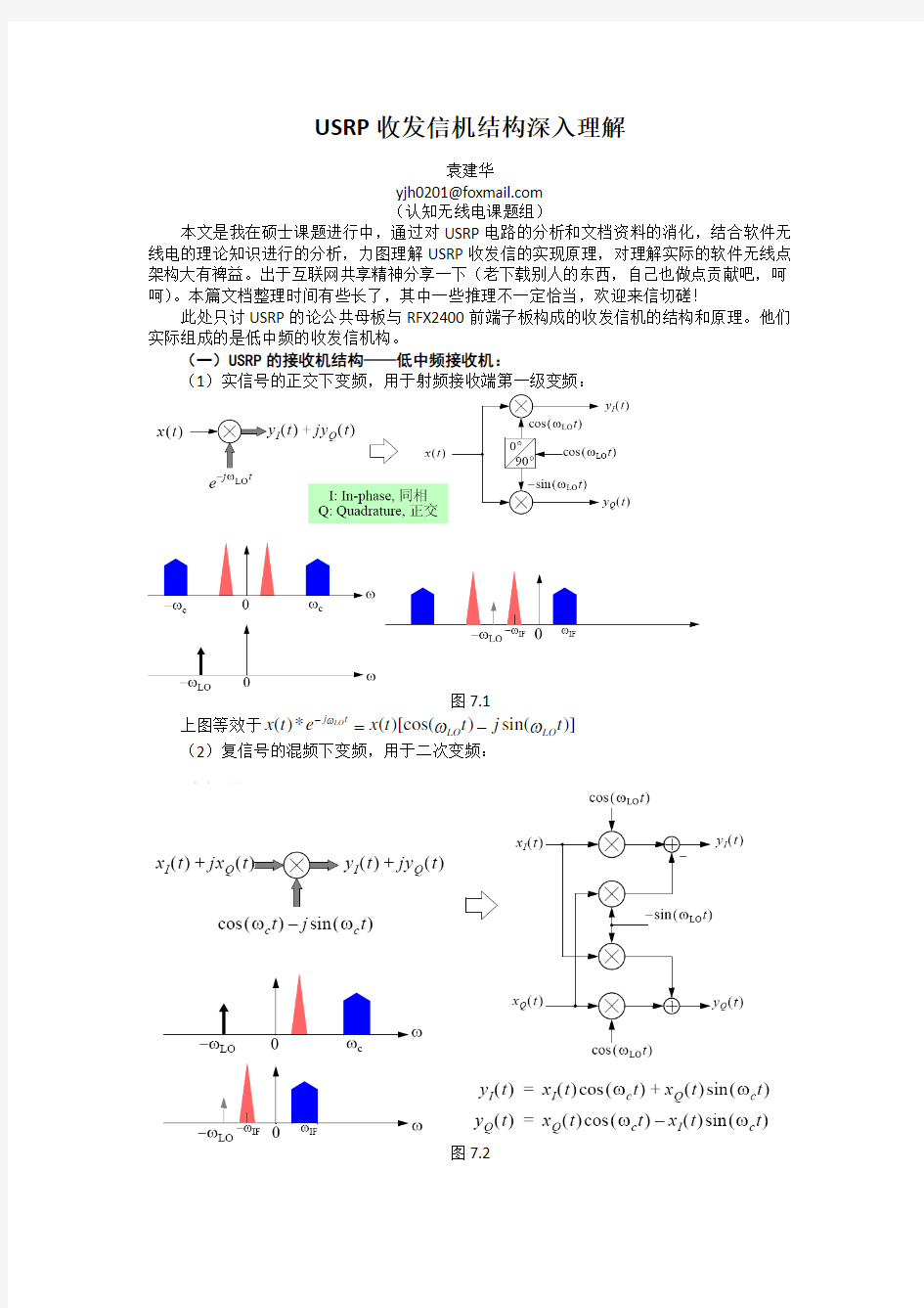 USRP收发信机结构深入理解