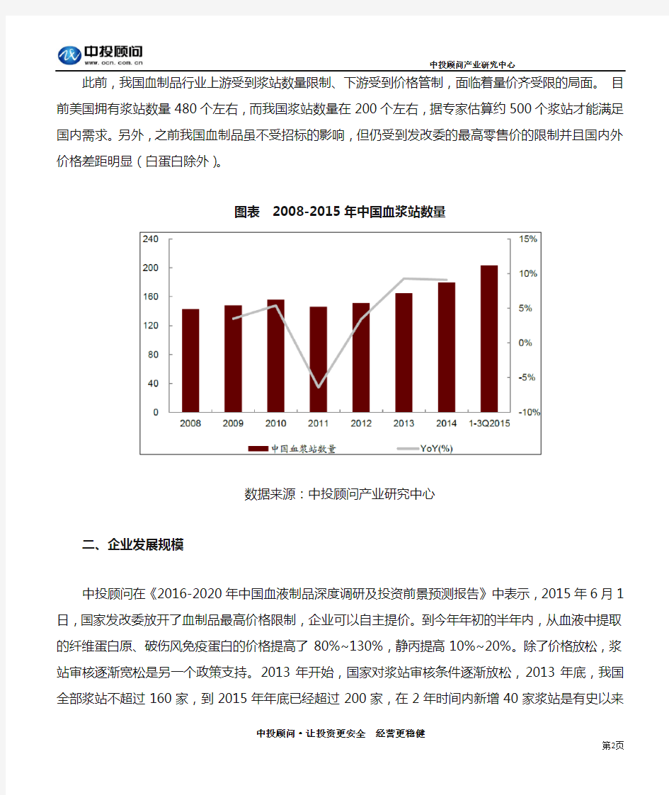 中国血液制品市场规模及现状分析