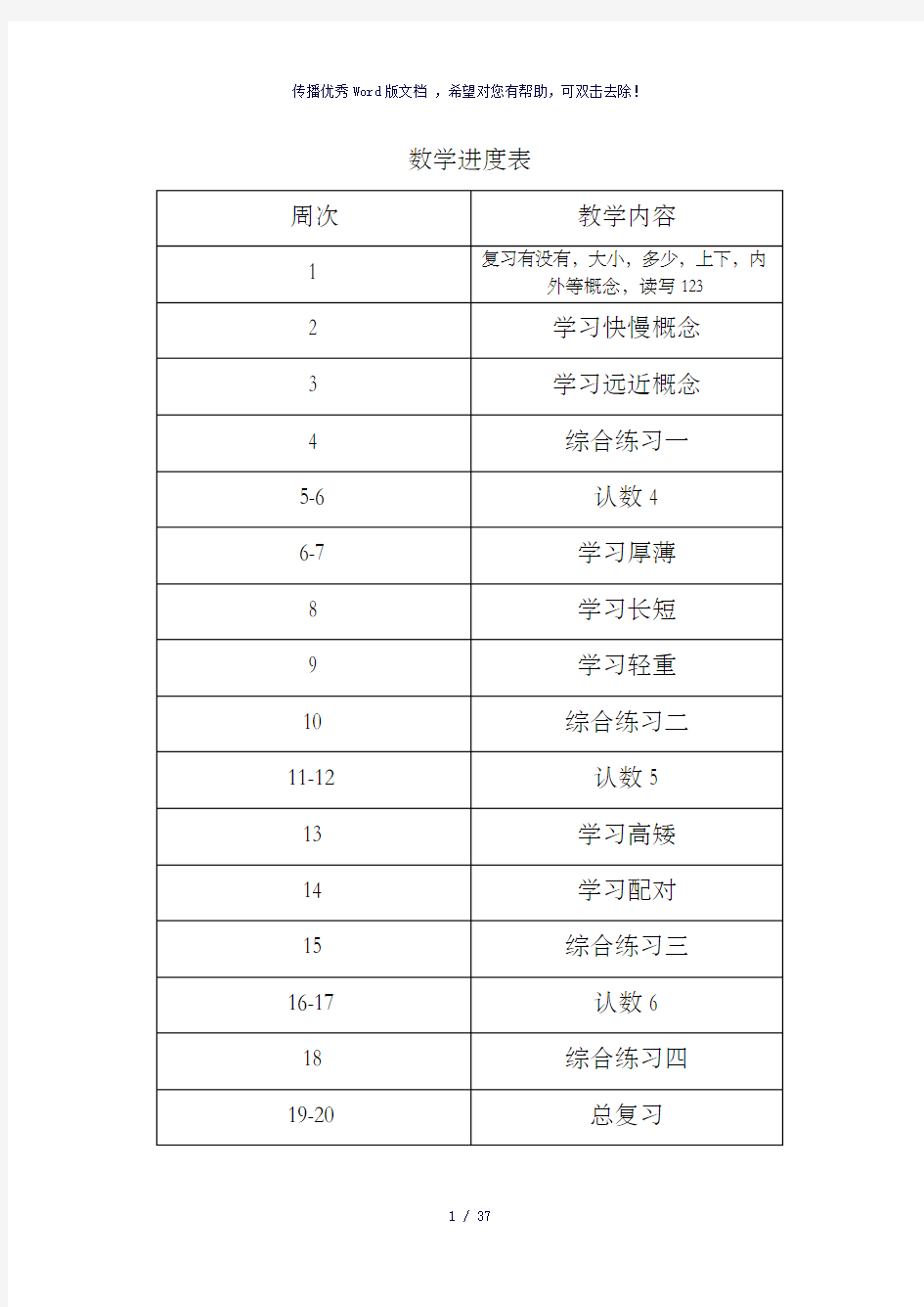 培智生活数学一年级下教案