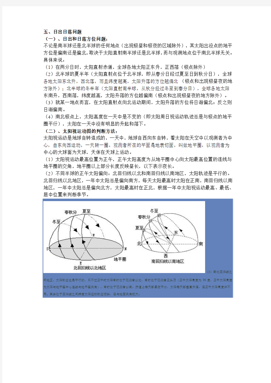 日出日落问题