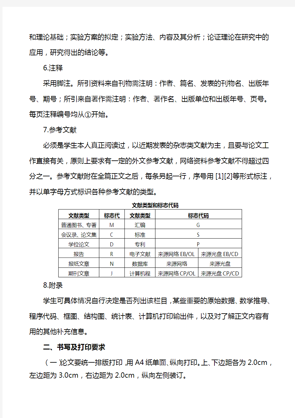 课程论文格式要求