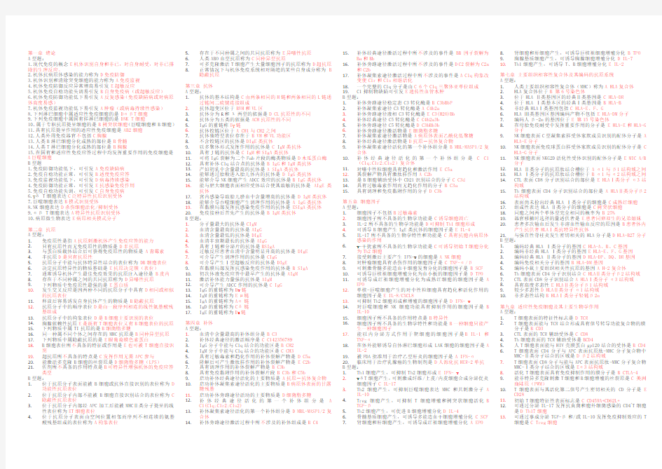医学免疫学重点(1-10)