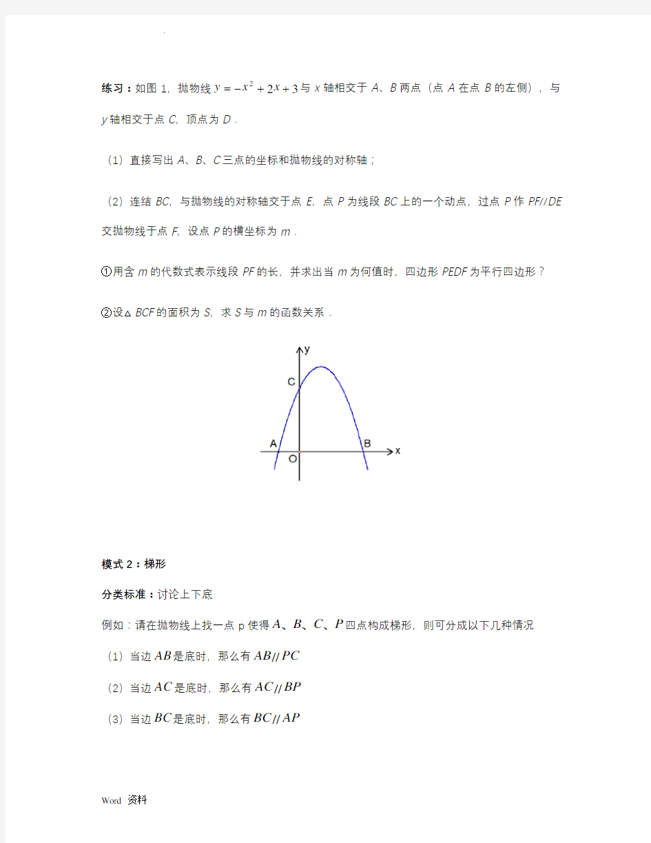 (完整版)中考数学二次函数动点问题