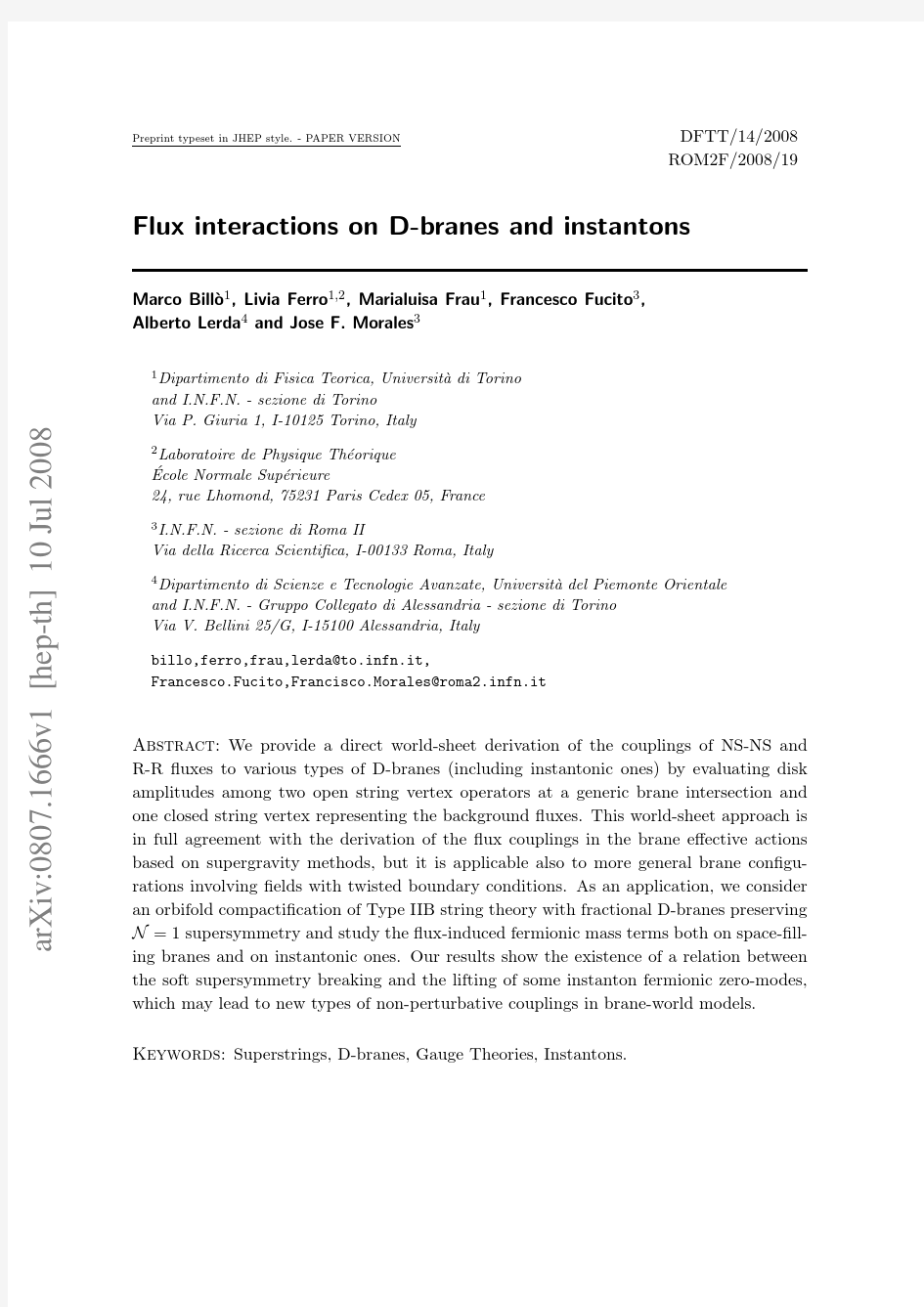 Flux interactions on D-branes and instantons