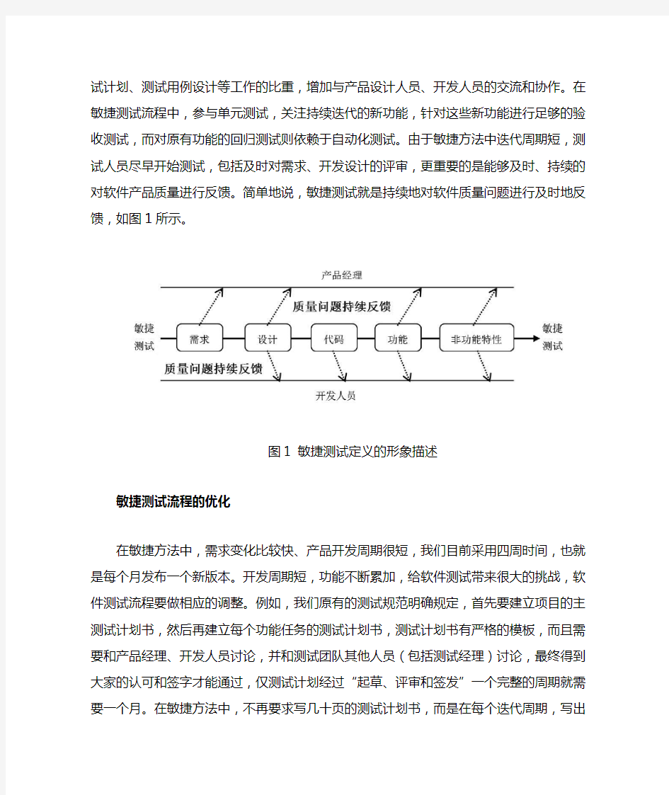 敏捷测试建议