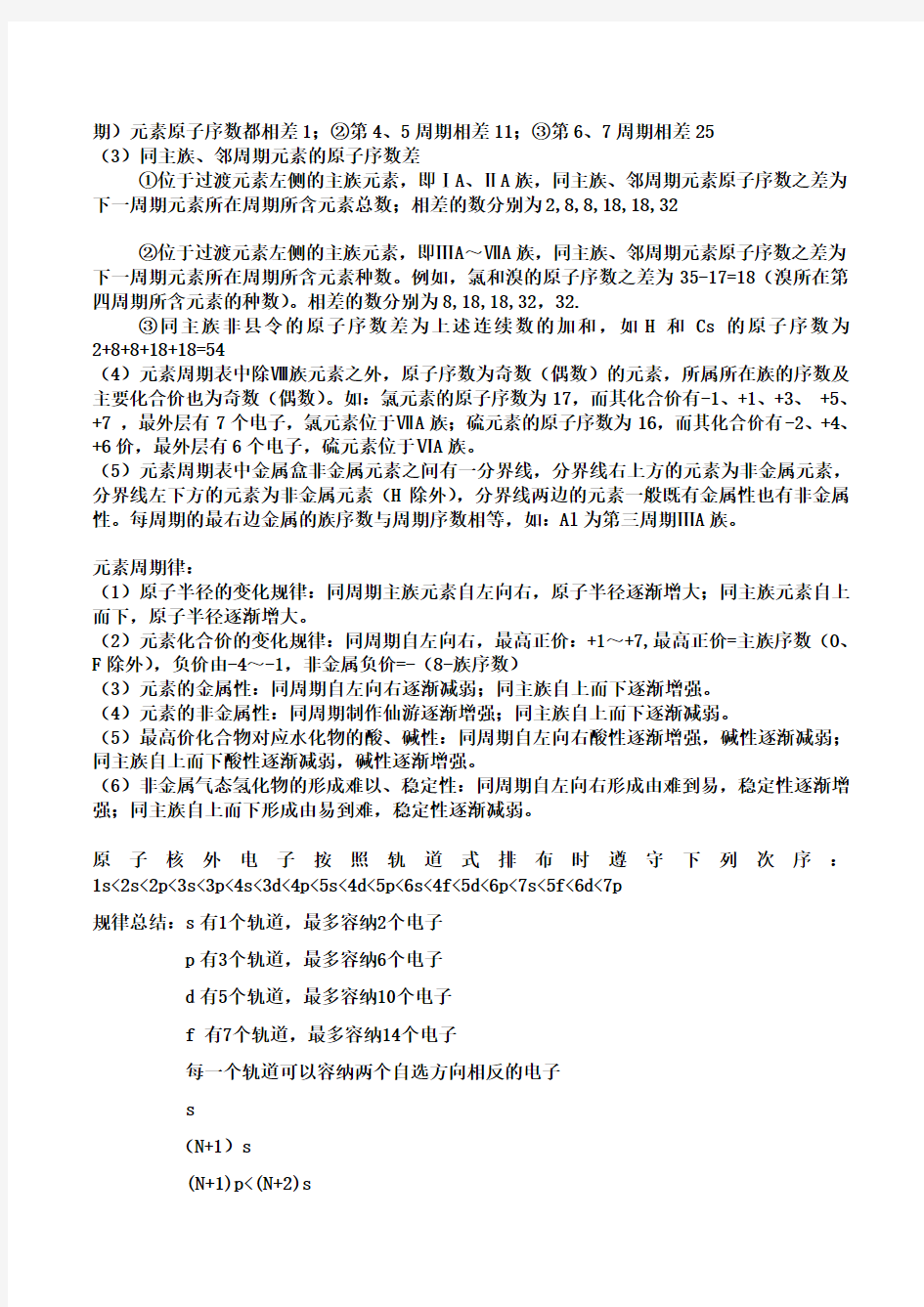 最新核外电子排布规律总结资料讲解