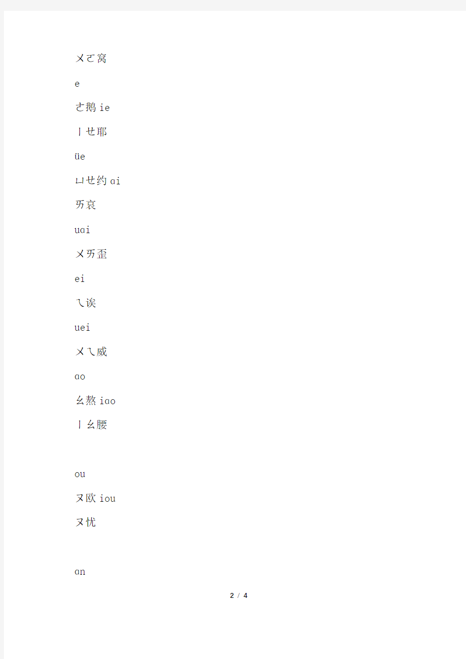 汉语拼音方案内容