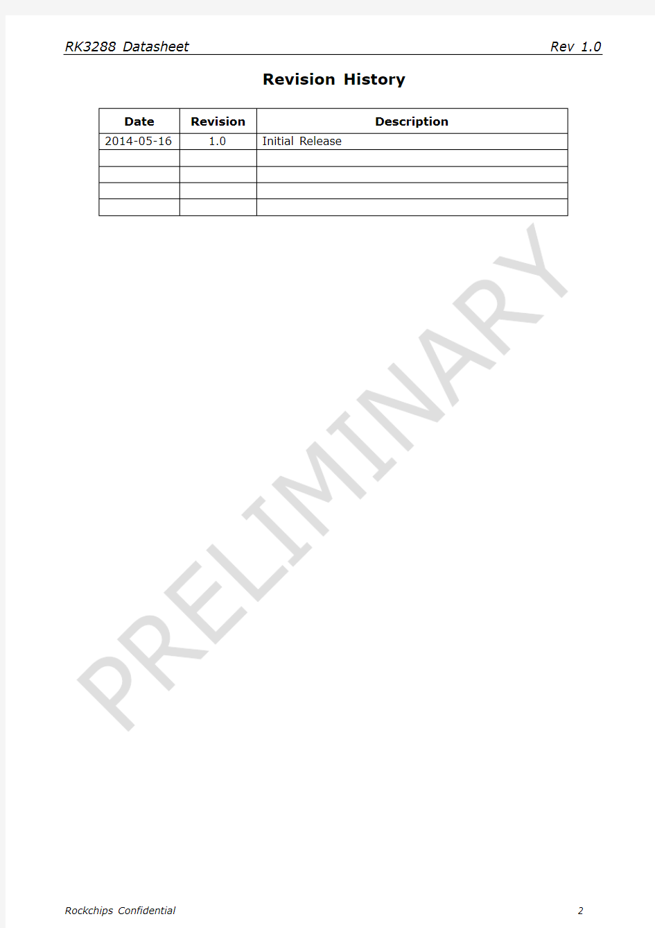 Rockchip RK3288 datasheet V1.0 20140516