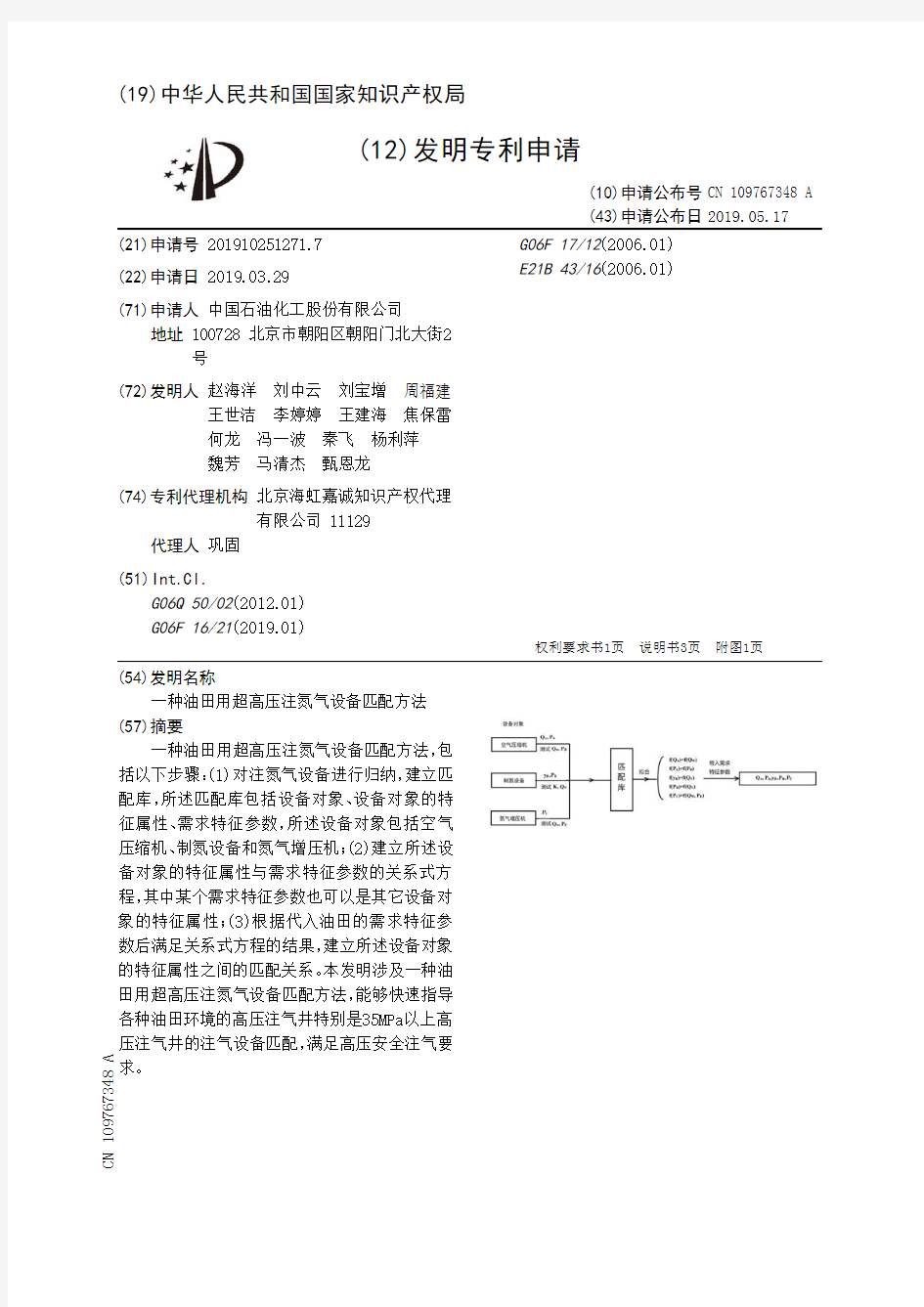 【CN109767348A】一种油田用超高压注氮气设备匹配方法【专利】