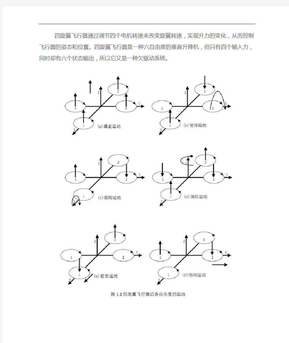 多旋翼飞行器原理