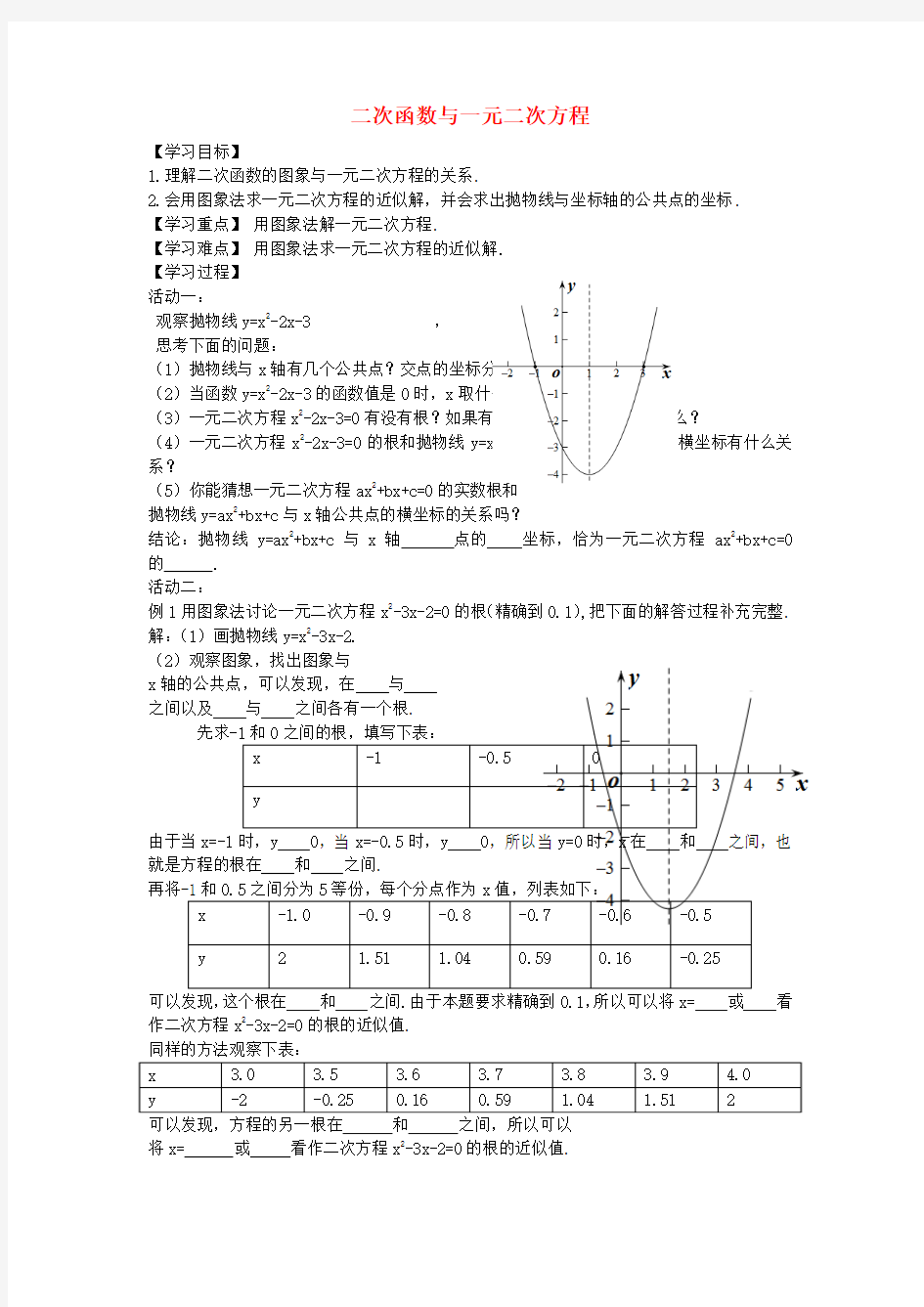 2016年秋季新版青岛版九年级数学上学期第4章、一元二次方程单元复习学案1