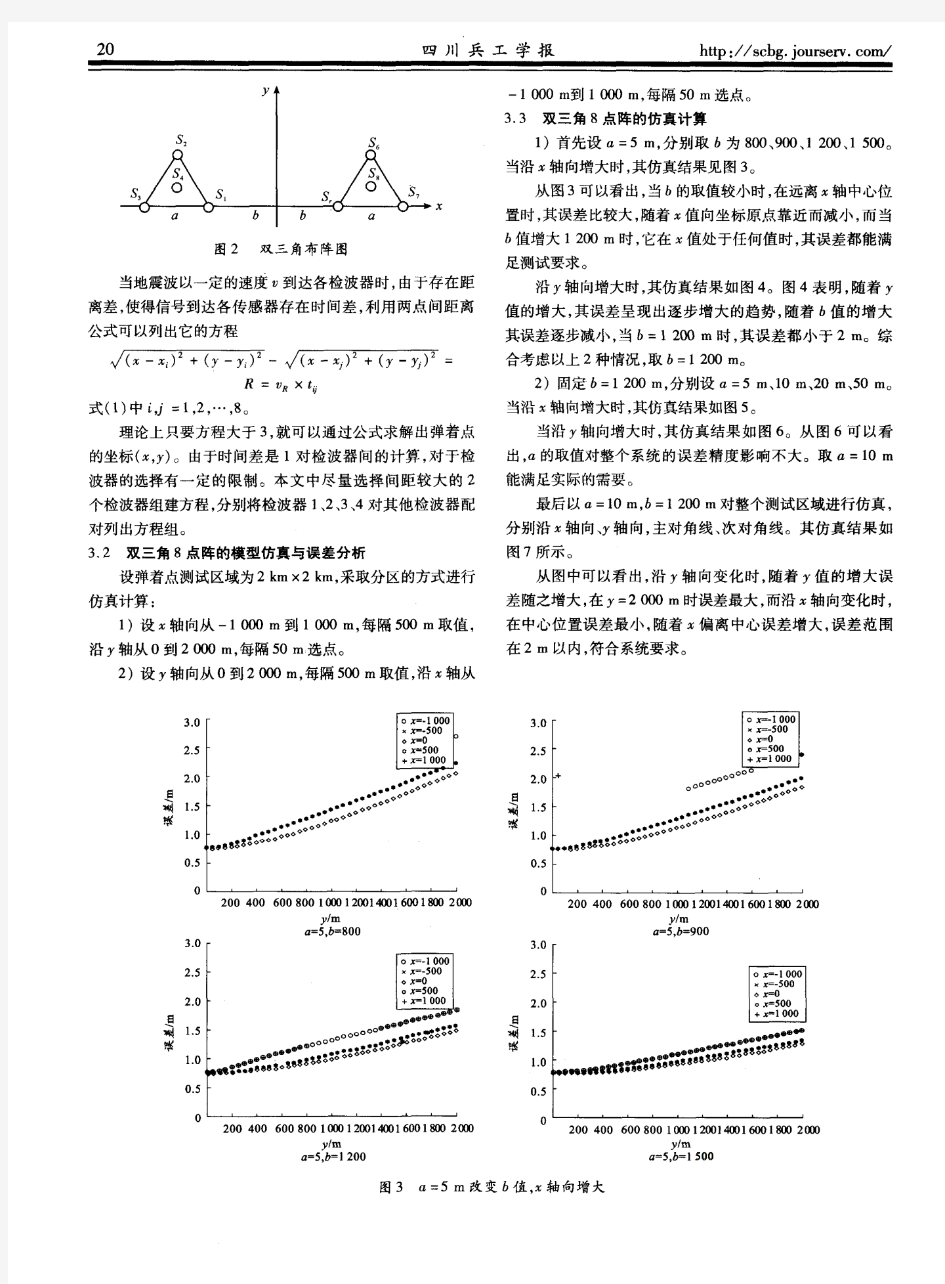 基于地震波的弹丸落点定位模型