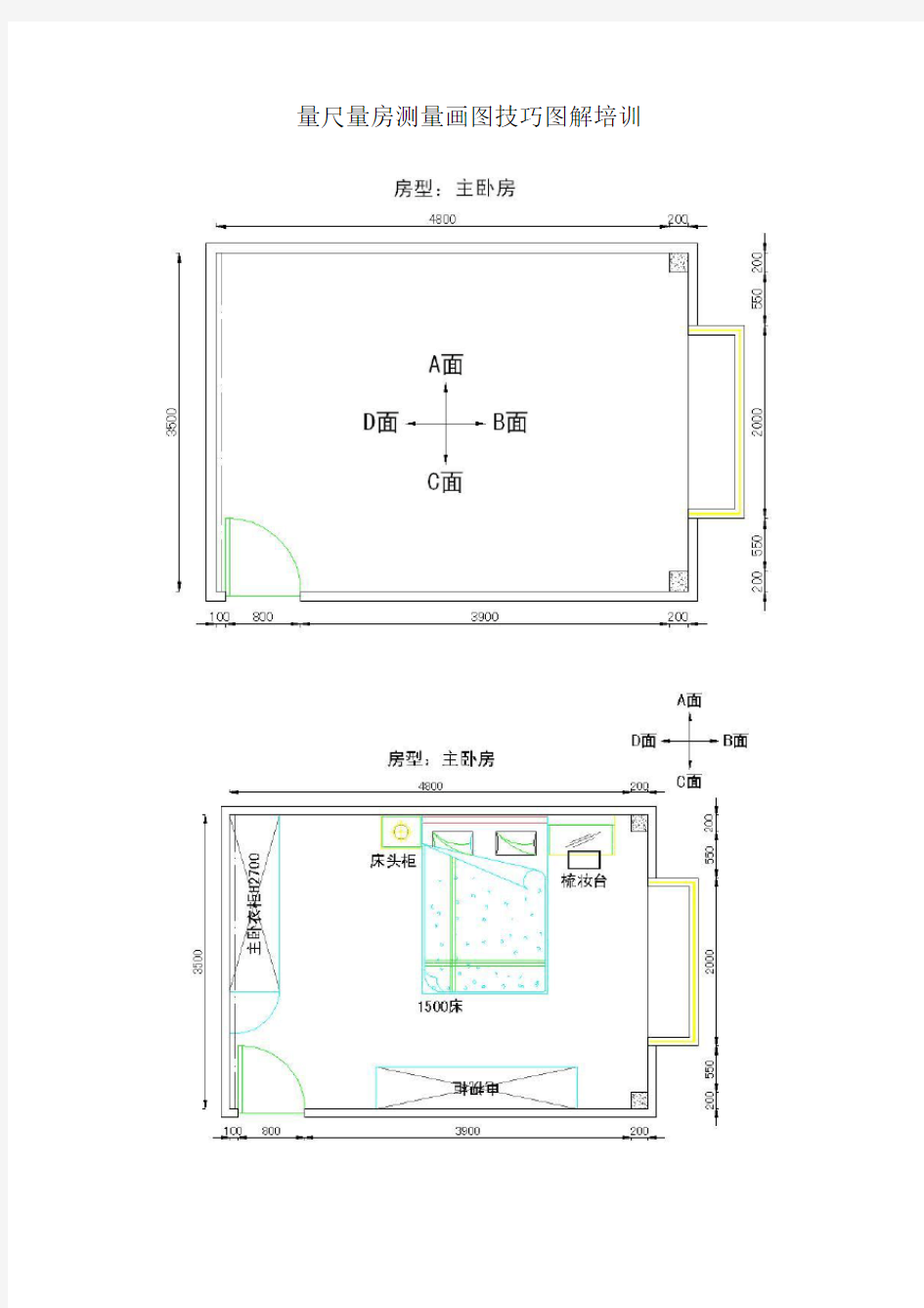 量尺量房测量画图技巧图解培训