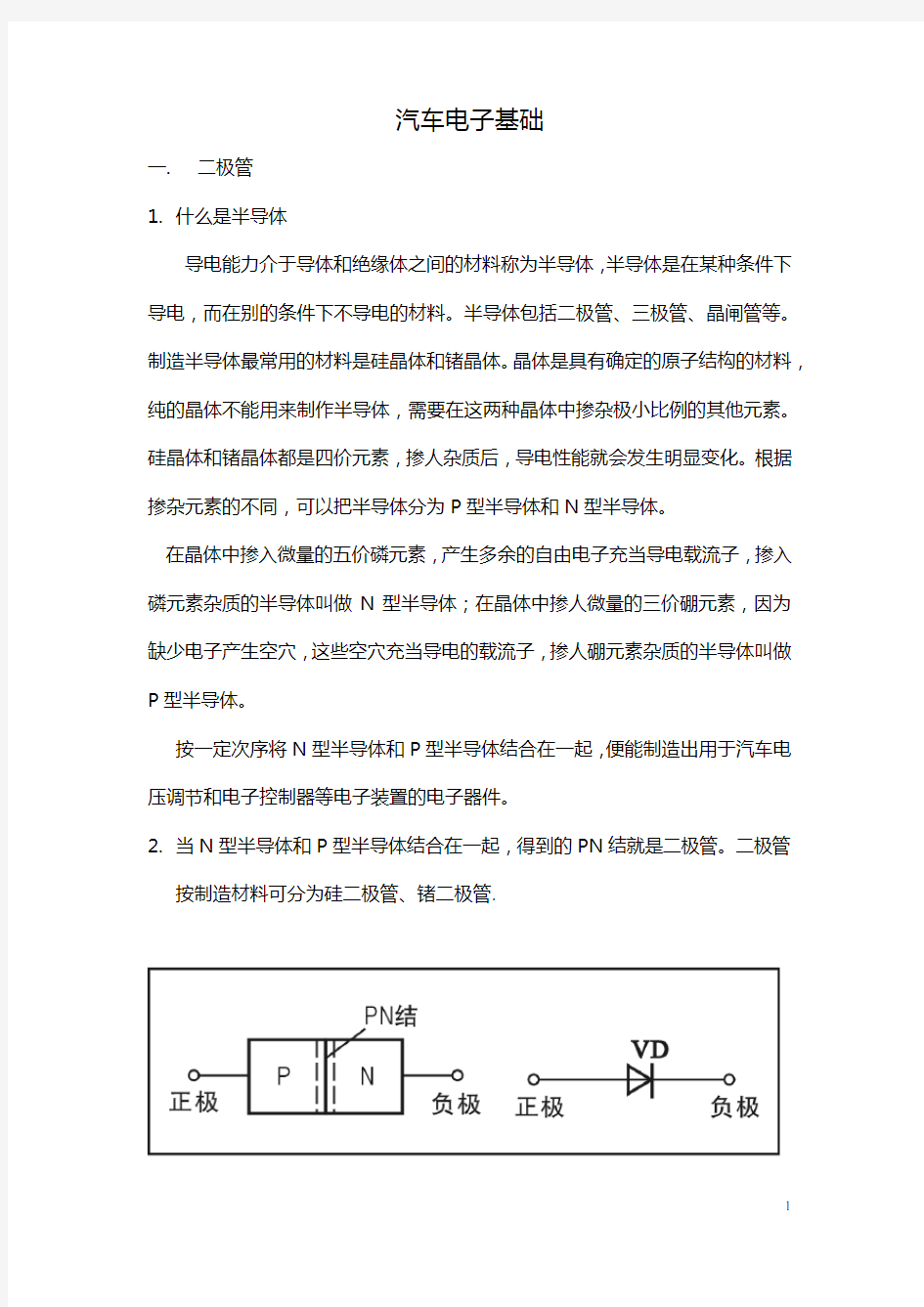 汽车电子基础