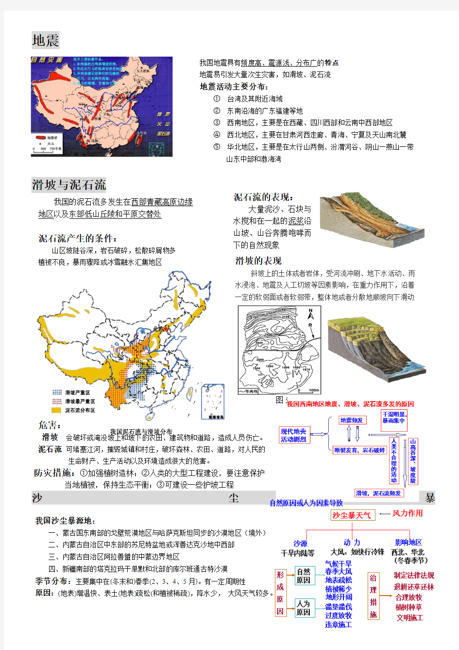 浙江省高中区域地理中国的自然灾害